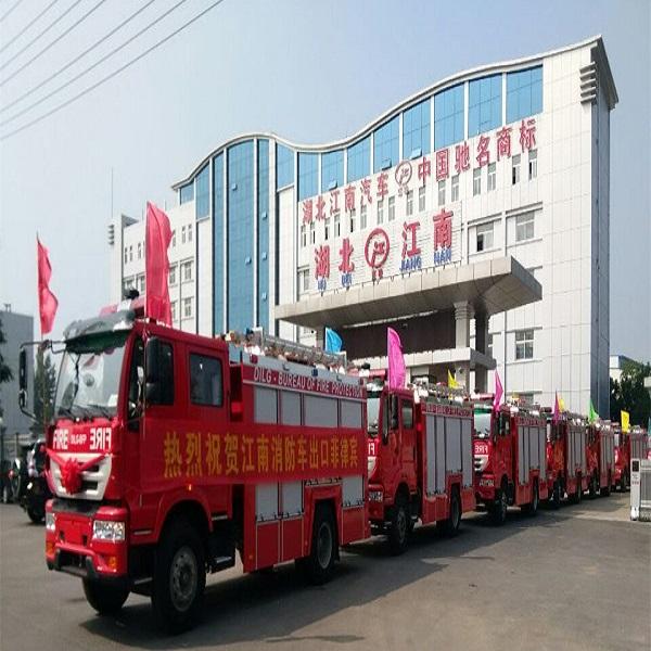 湖北江南：批量东风水罐消防车已完工发车，交付安徽！