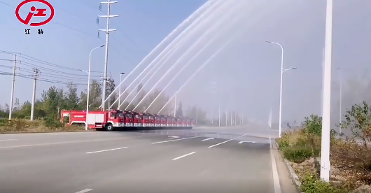 恭贺我公司湖北江南13台红岩干粉消防车已出口非洲！